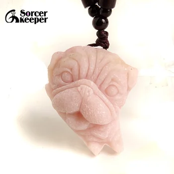 

Hand-carved Natural Pink Opal Gem Stone Crystal Pendant Beads for Jewelry Making DIY Jewellery BD382