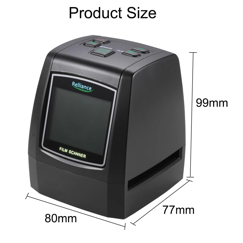 2.4in LCD 14MP 22MP 135mm Film Photo Scanners Color Negative Film Scanner Slide Viewer Scanner Digital Converter
