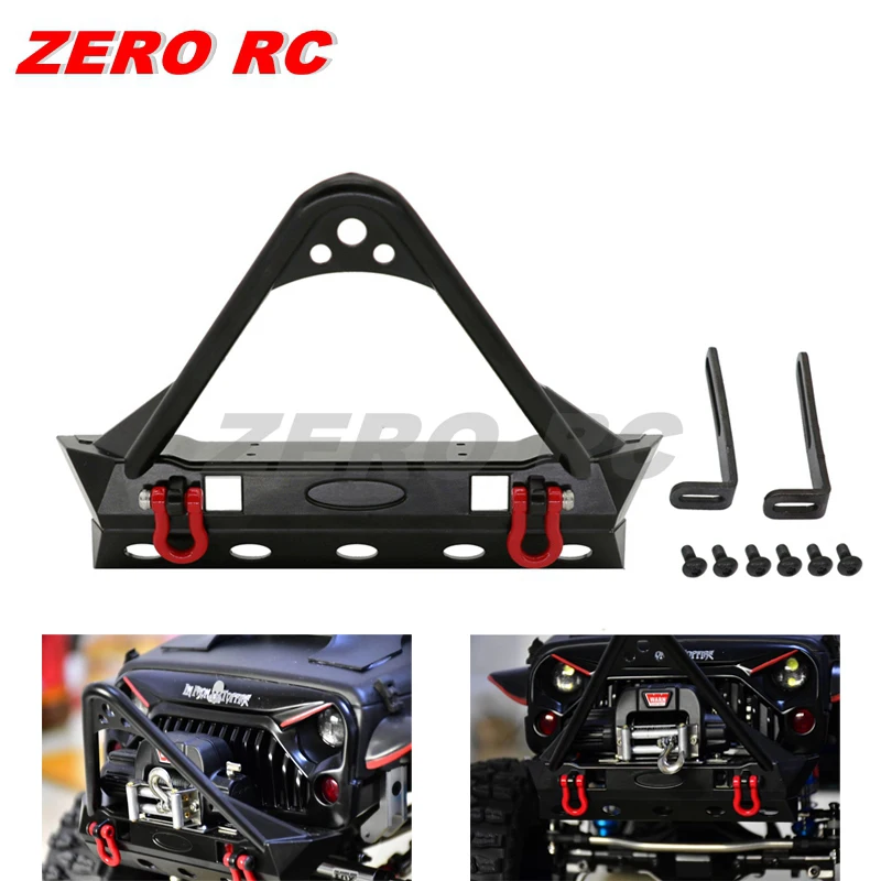 1/10 RC Crawler Car Metal Front Bumper For Axial SCX10 90046 SCX10 II TRAXXAX TRX-4