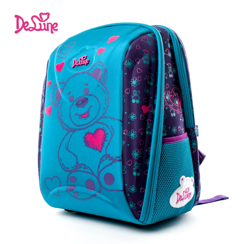 Best Delune Brand Kids Fashion 3D Cartoon School Bag 1 5 Grade Child 7 102 Orthopedic School Backpack for Girls Boys Mochila Infantil