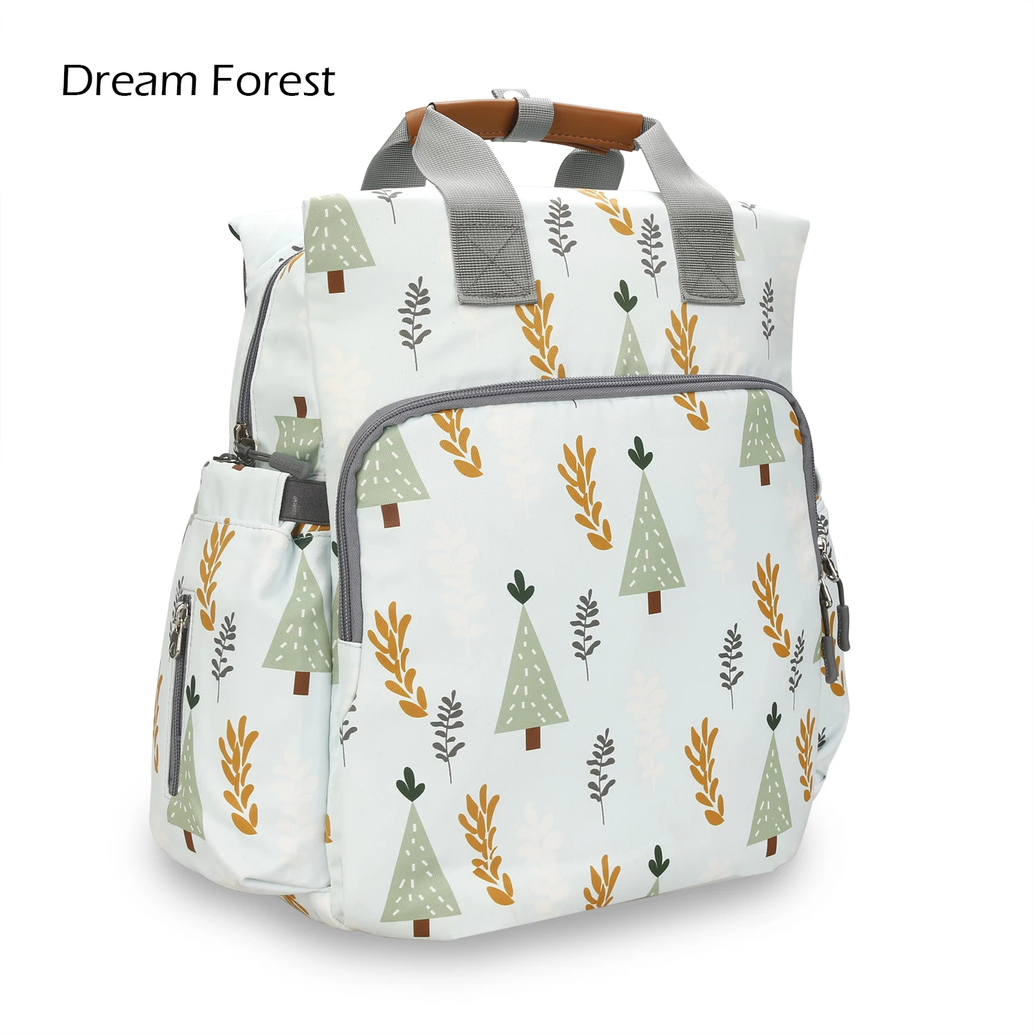 Мода мумия Материнство подгузник рюкзак Водонепроницаемый Материнство сумка для пеленок большой дорожный рюкзак дизайнерская коляска детская сумка - Цвет: Dream Forest