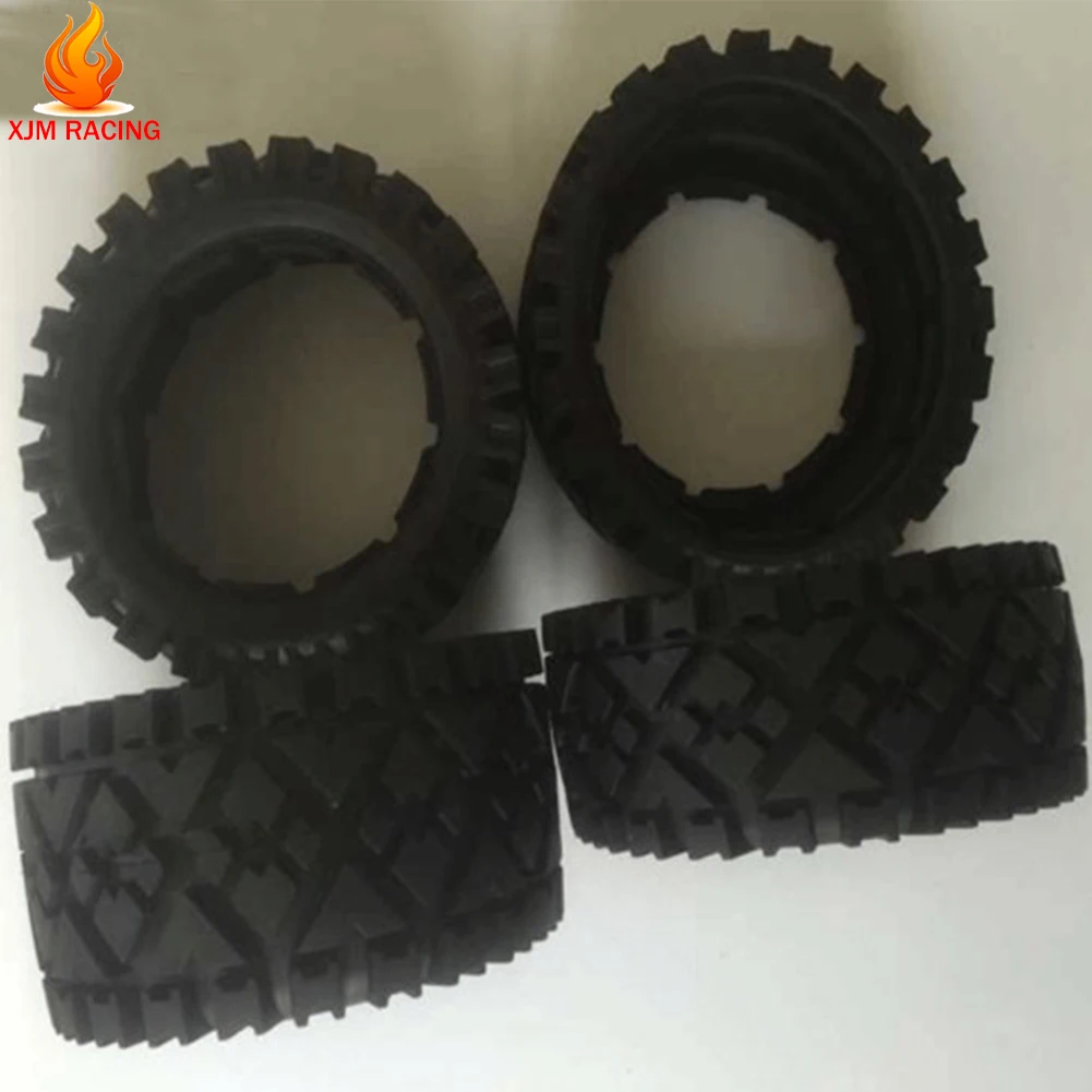 Полностью Terrian Комплект передних и задних шин для 1/5 HPI Rofun Rovan Kingmotor BAJA 5B Rc
