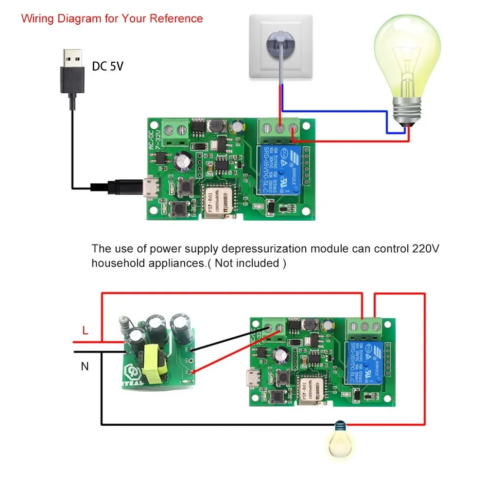 Sonoff Wifi переключатель беспроводной релейный модуль модули для автоматизации
