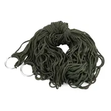 Переносная садовая уличная походная Туристическая мебель сетка гамак качели спальная кровать нейлоновая подвесная сетка для кемпинга охоты пешего туризма