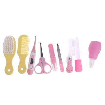 

10pcs/Set Newborn Baby Kids Thermometer Grooming Brush Kit Nail Hair Health Care
