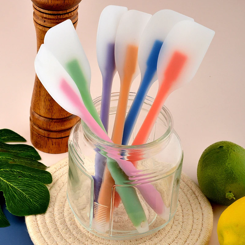 Kitchen Silicone Spatula Translucent For Cooking Dough Scrape Cream Heat-Resistant Utensils Baking Cake Brush Tools | Дом и сад