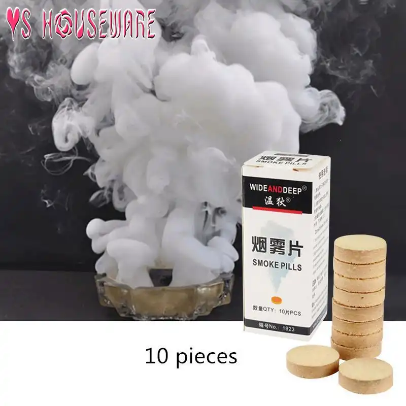 10 шт./кор. белый дым торт таблетки шоу дымовая шашка Divine хэллоуин фотография помощь украшение инструмент реквизит круглые вечерние DIY Декор