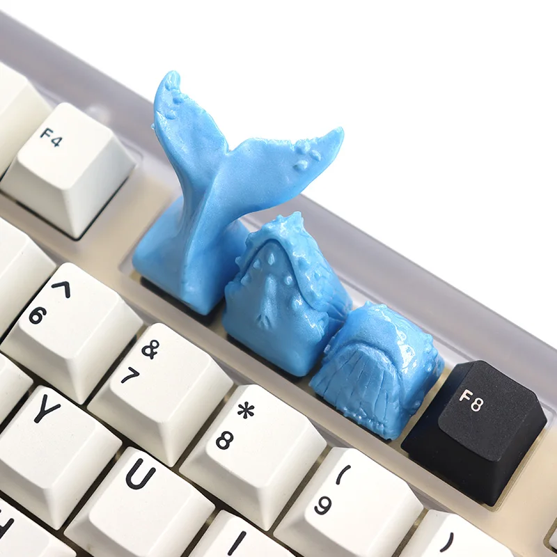 BlueWhaleResinKeycapsCustom1UESCCreativityPersonalized