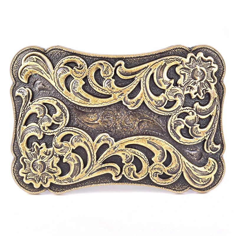 

Retro Square Mens Belt Buckle Cowboy Western Large Metal Alloy Buckles