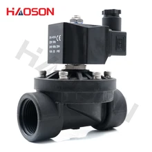 110 В 220 в 24 в 12 В клапан, DN15 DN20 DN25 DN32 DN40, нормально закрытый/открытый пластиковый Соленоидный клапан, G или NPT резьбовой водяной клапан