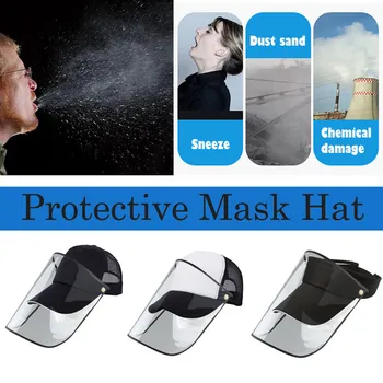 

Peaked Hat Dustproof Cover Baseball Cap Adjustable Protective Hat Windproof Hat Mask Face Mouth Cover 2020