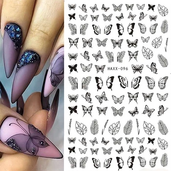 

Summer Fruit 3D Nail Sticker Butterfly Geometric Transfer Beautiful Decals Decoration Nail Art Accessories DIY Design