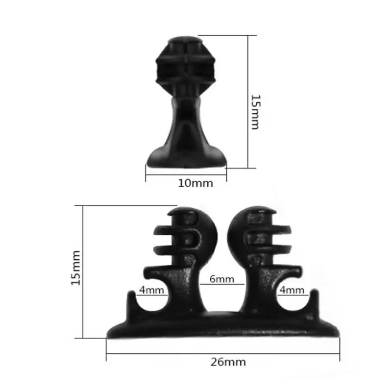 8pcs Car Wire USB Cable Clips Holder Tie Self Adhesive Fixer Organizer Black Line Clamp for Organizing Cable Cords Home Office