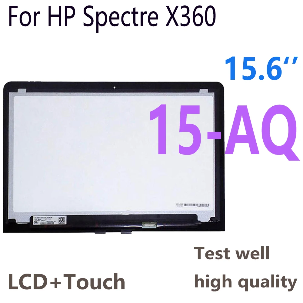 15.6Inch Display For HP Spectre X360 15 AQ 15-AQ LCD Display Touch Screen Digitizer Assembly for HP 15-AQ LCD Screen Replacement