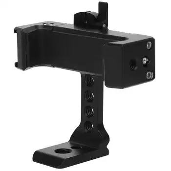 

Aluminium Alloy Cellphone Holder Photography Bracket with Cold Shoe 1/4 Inch Screw Interface for Microphone