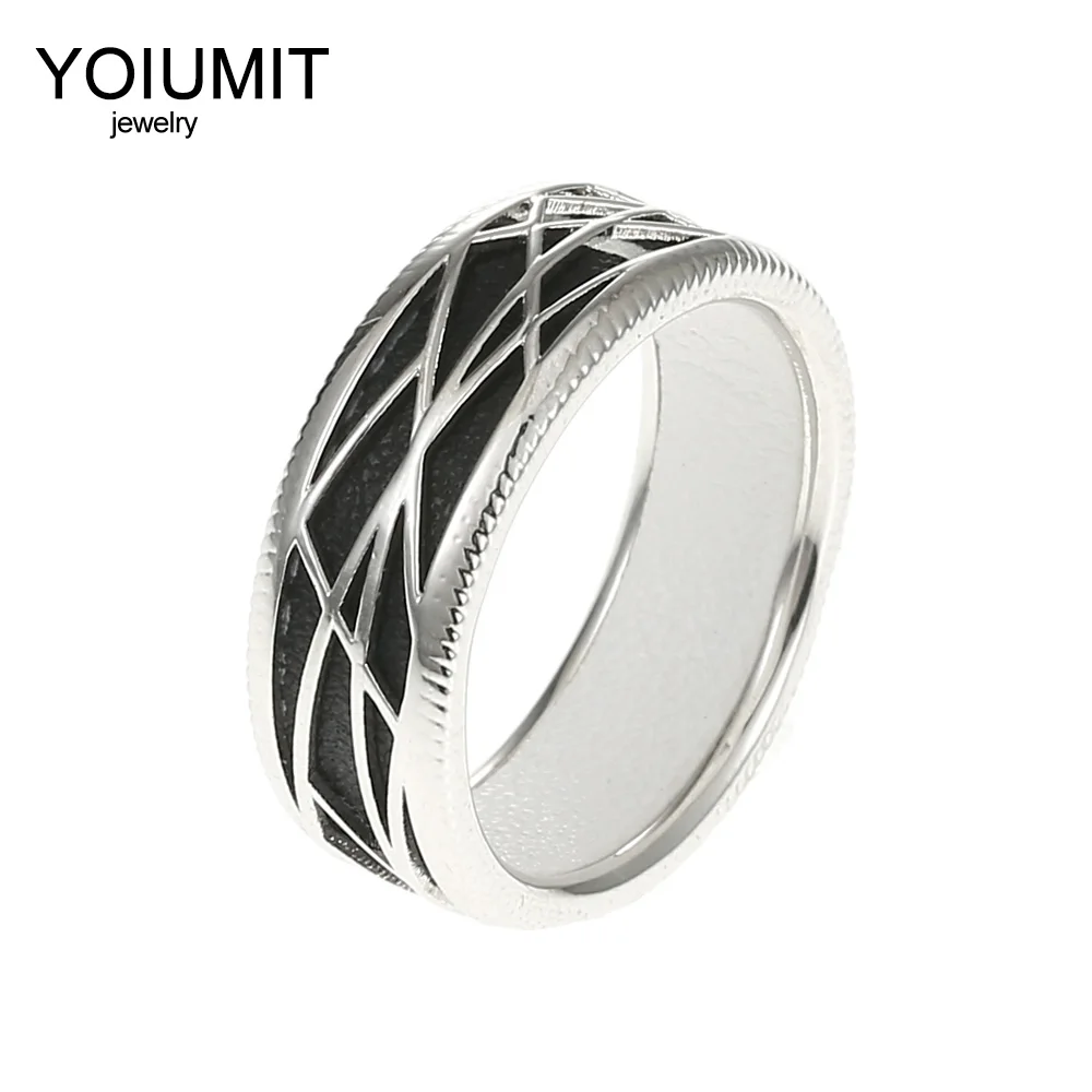 Cremo Linetype, винтажные кольца для женщин, аксессуары Yoiumit, полые кольца, простые геометрические кольца, двустороннее кольцо, сделай сам, бижутерия