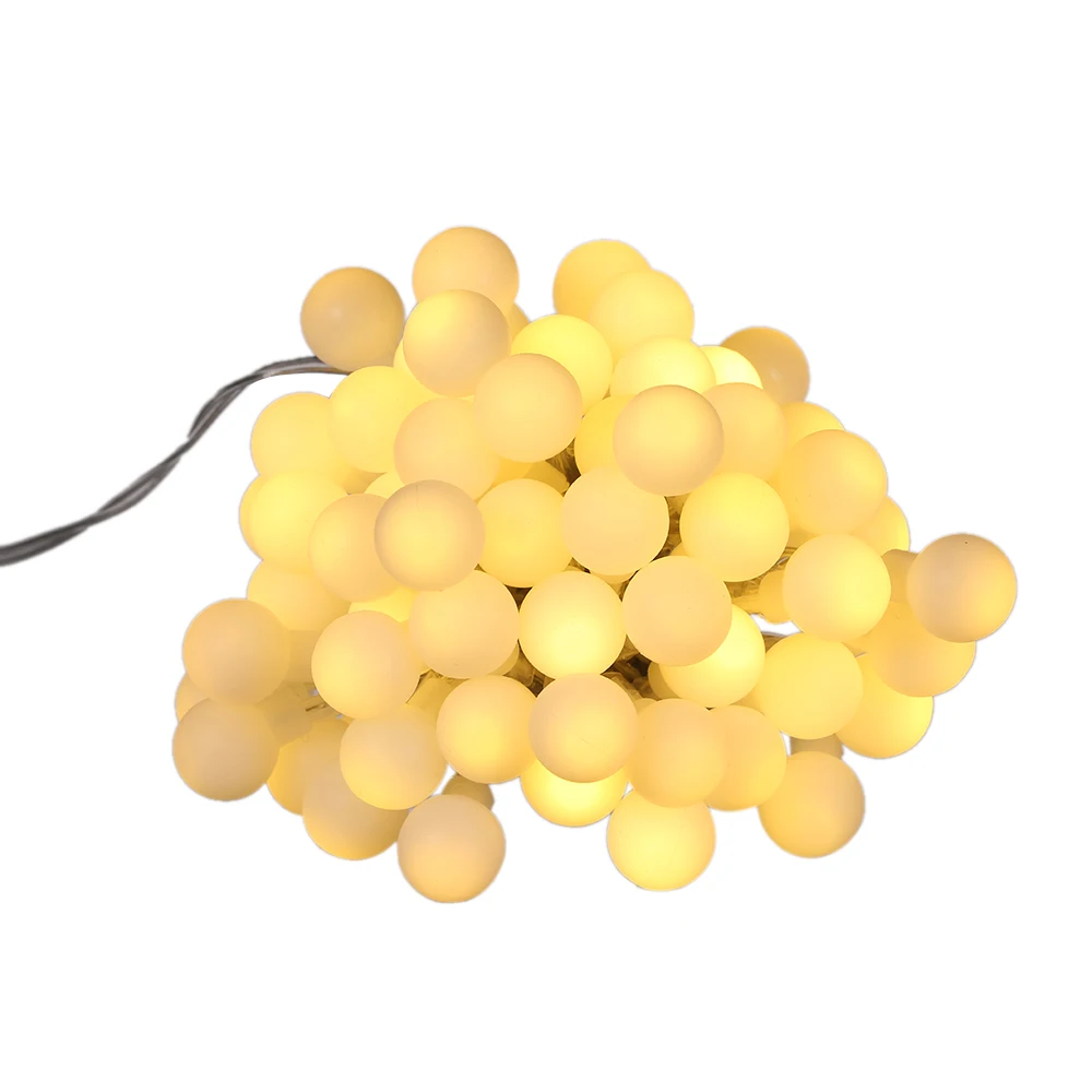 7M 60leds Fairy Lights Garland LED Ball String Lights Waterproof For Christmas Tree Wedding Home Dec New Year Battery Powered