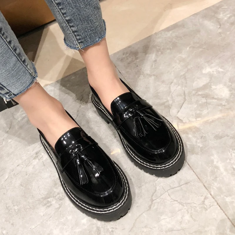 comfy black loafers