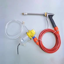 Электрический высокого Давление водяной пистолет автомойки насос 12V 60 Вт, 2 режима, 4.5L/мин, домашний Авто Автомойка обслуживания моющие средства уход со шлангом