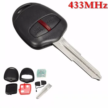 

For Mitsubishi L200 Shogun for Triton Pajero Montero 2006 2007 2008 2009 2010 2011+ 2 Buttons Car Remote Key Fob 433MHz ID46