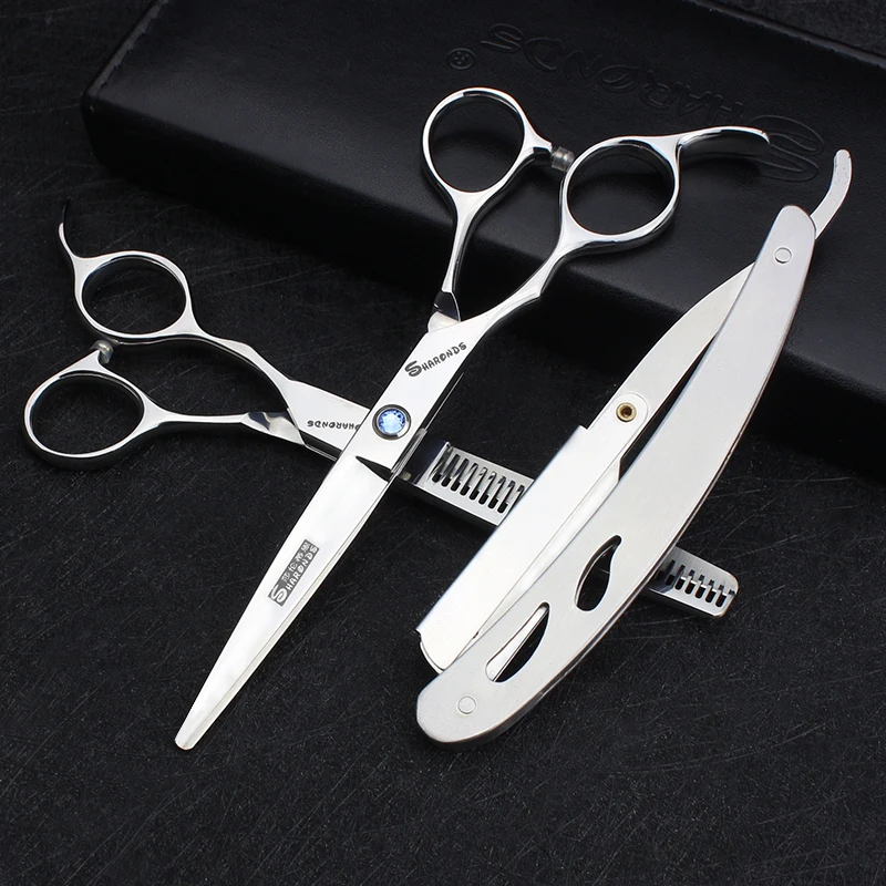 

Professional Hair Salon Scissors Hairdresser Special Left-handed Hairdressing Scissors 6 inch Quality Cutting Thinning Shear Set