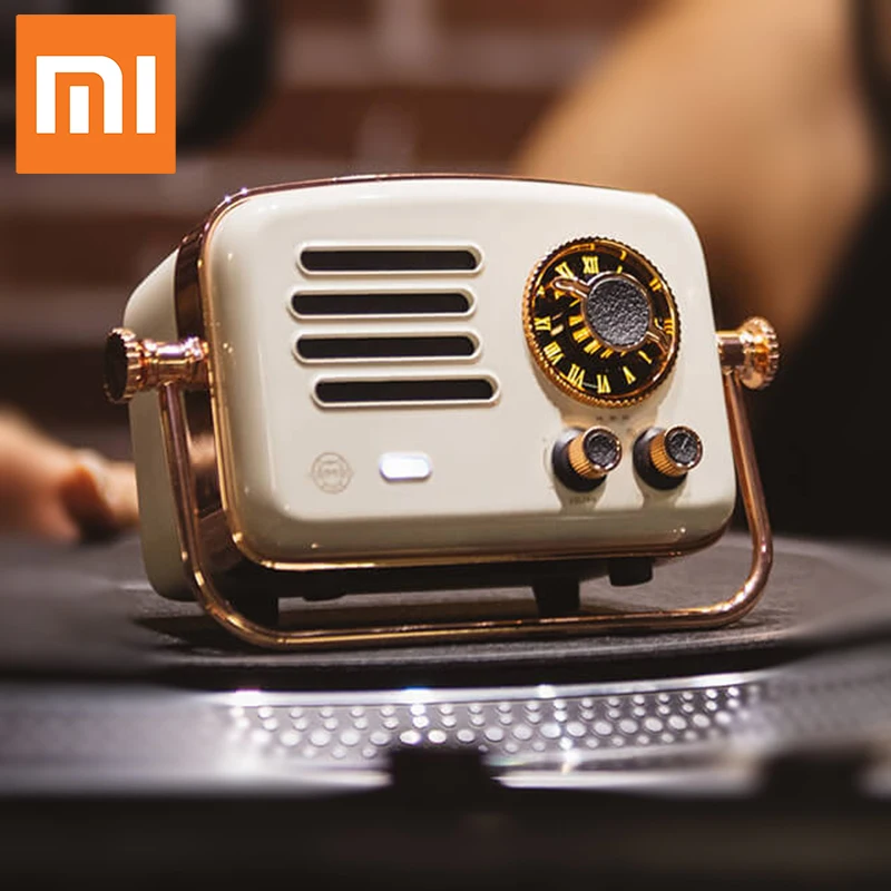 Xiaomi умные колонки Ретро Футуризм уровень HiFi зарядка Bluetooth звуковые колонки AUX Wi-Fi Портативный радио; красивый комплект одежды; подарок для девочек