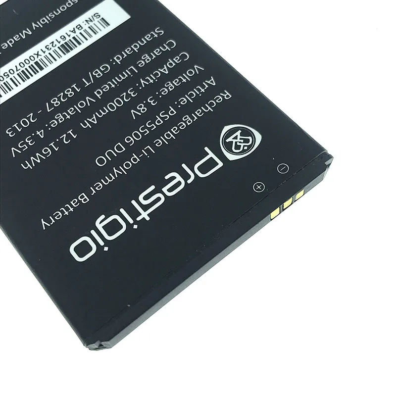 100% оригинал 3200 мАч батарея для Prestigio Grace Q5 PSP5506 DUO мобильный телефон в наличии