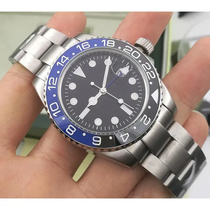 

Designer GMT Ceramic Bezel Luxury Brand Mens Mechanical SS Automatic 2813 Movement Watch Sports AAA Watches men Wristwatches