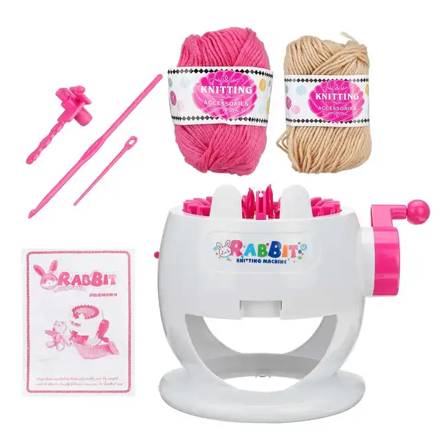 22 Needle DIY Big Hand Knitting Machine Weaving Loom knit for Scraf Children Learning Toy Knitting Tools Threader Sewing Tool 2