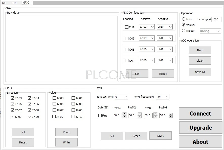 Преобразователь USB в UART I2C SPI GPIO Linux 4 ADC PWM 8 Digital IO бесплатное QT Labview VB VC Demo|Детали и