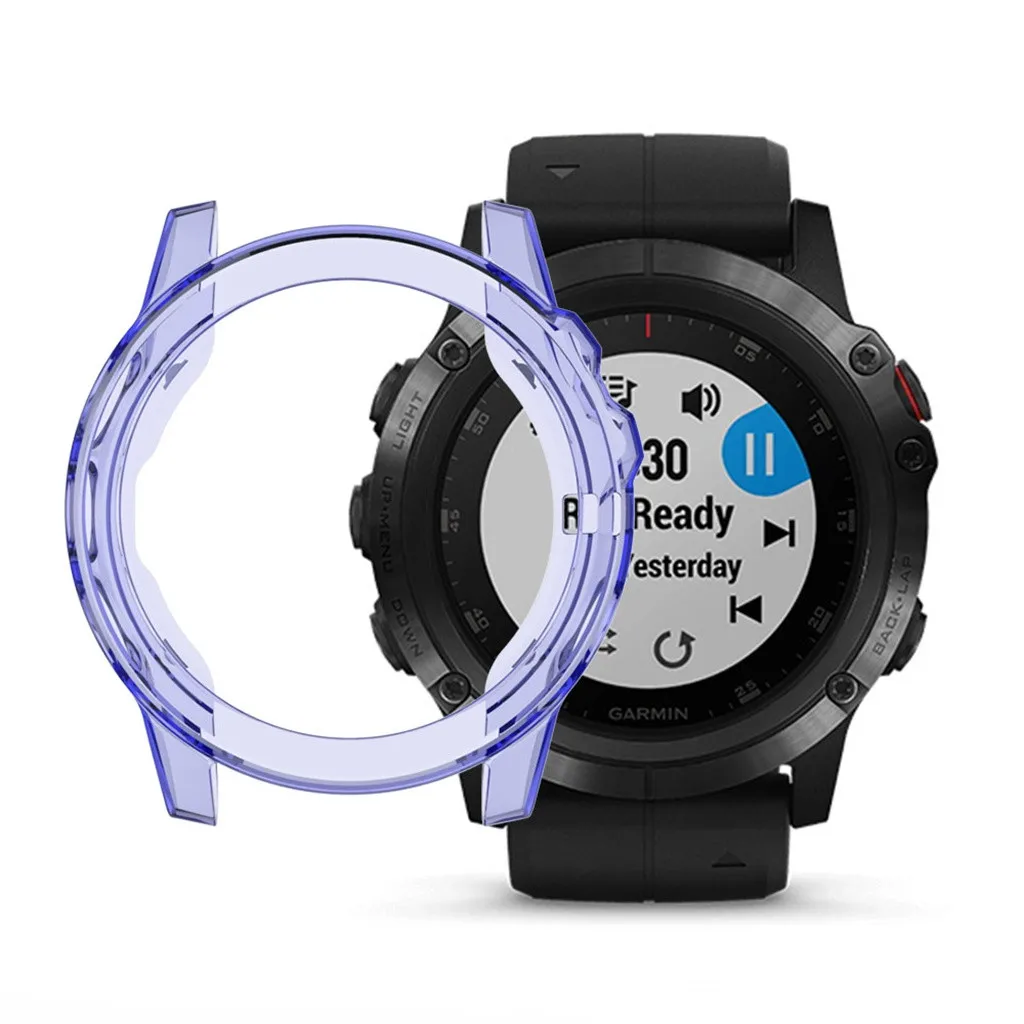 Защитный чехол для Garmin Fenix 5 мягкий ультра-тонкий прозрачный TPU Защитный чехол для Garmin Fenix 5/5 Plus PP3