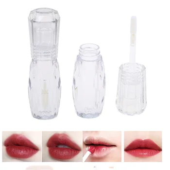 

3 Pieces Clear Empty Lip Gloss Tube Mini Cosmetic Vials Sample Bottle Makeup Container With Brush