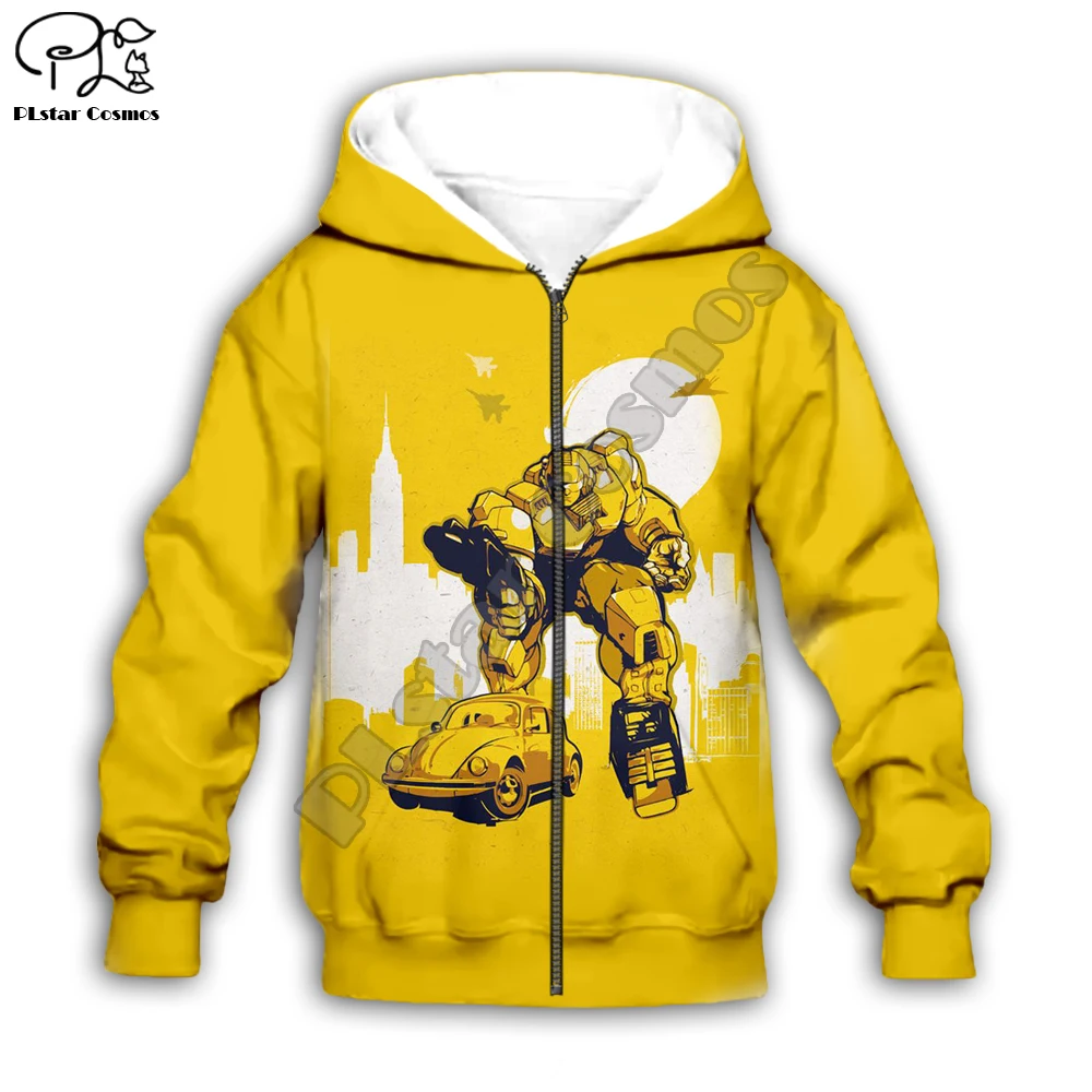 Детская одежда для малышей Autobots толстовки с капюшоном на молнии с 3D-принтом робота/топ с длинными рукавами и рисунком для мальчиков, штаны, стиль-5