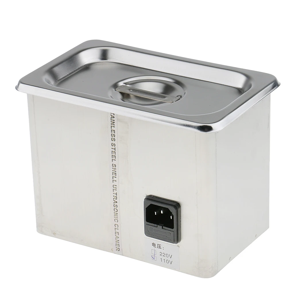 Stainless Steel Jewelry Watch Ultrasonic Cleaner Electronic Parts Cleaning Machine EU Plug