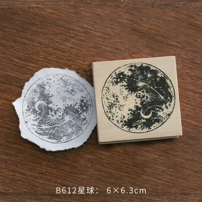 B612xingqiu Мультфильм милый маленький принц деревянные и резиновые штампы ремесла Скрапбукинг Стандартный штамп подарок для детей канцелярские принадлежности - Цвет: B612xingqiu