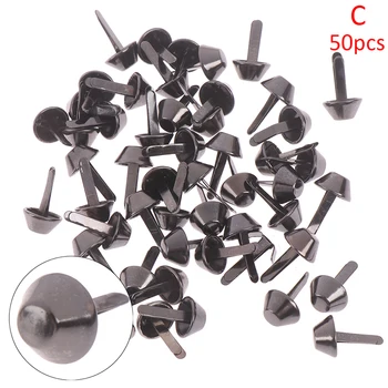 

50pcs/lot Rivets Bag Studs Pierced for Purse Handbag Punk Rock Metal Crafts Purse Feet Rivets Bag DIY Accessories