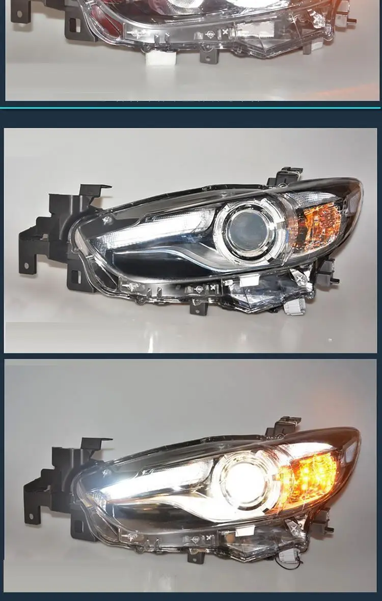 Лампа в сборе, Автомобильные дневные ходовые части, Drl Automovil Стайлинг, светодиодные фонари, автомобильные фары 13 14 15 16 для Mazda Atenza