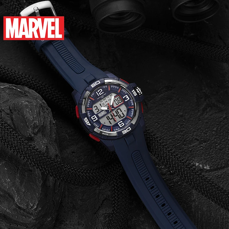 Мужские Цифровые спортивные часы MARVEL, 100 м, водонепроницаемые мужские часы, мужские электронные часы, классные спортивные часы для мужчин