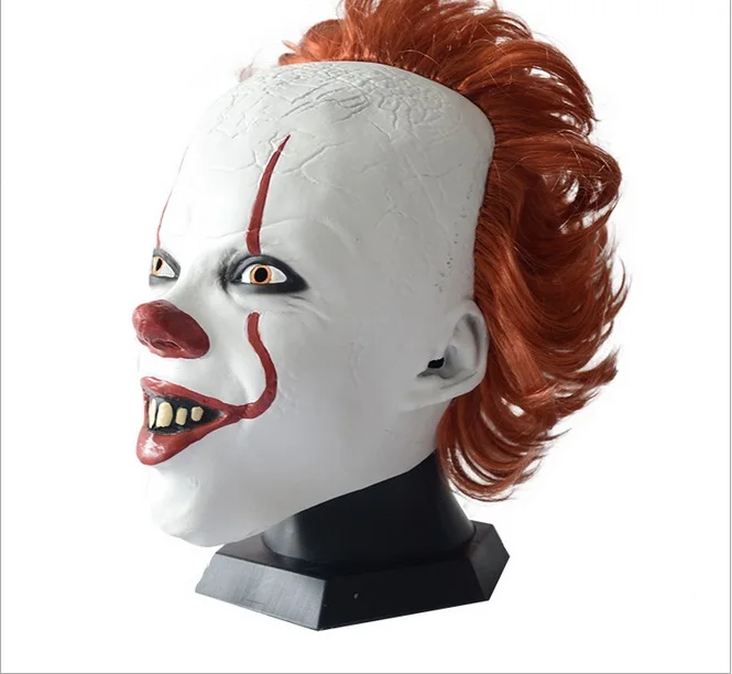 Stephen King's It 2 маска Pennywise Косплей Хэллоуин ужас латексная маска Костюм сумасшедшие вечерние подарки играть реквизит Прямая поставка
