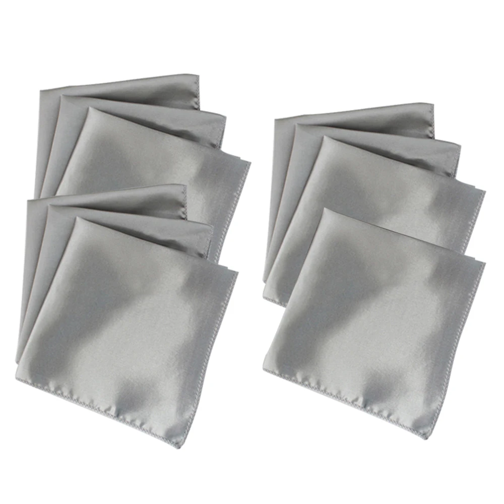  10x Square Satin Cloth Napkin 12