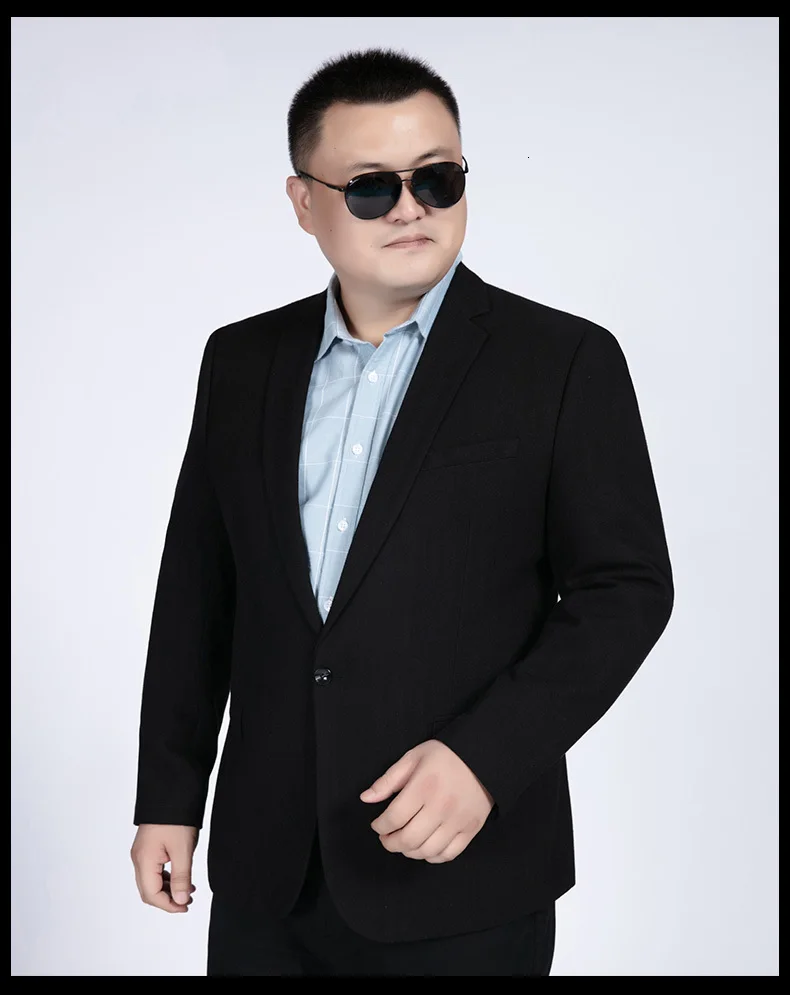 Большие размеры 8XL 7XL 6XL 5XL мужские пиджаки с длинным рукавом, приталенный Мужской Блейзер, деловой Свадебный мужской костюм