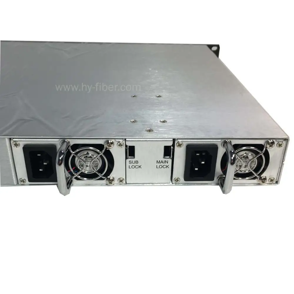 CATV 1550nm оптический усилитель EDFA 17dBm FC/APC волоконный порт Двойной источник питания