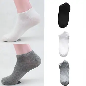 

1pair Low Cut Cotton Socks Spring Men Boat Socks Black White Gray Colors Optional Students Girls Boat Socks Men Socks