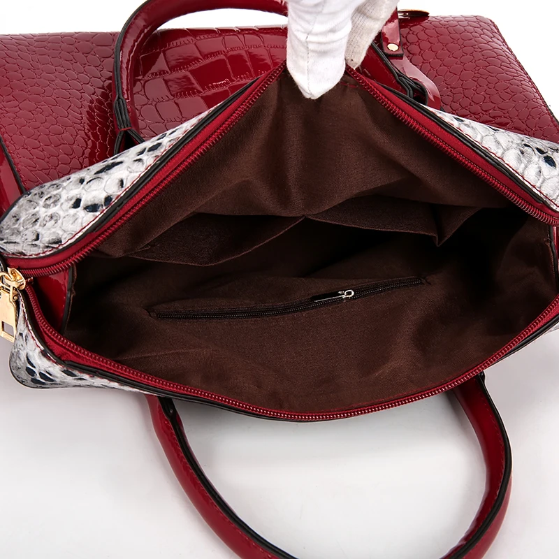 Большая вместительная сумка большая женская роскошная сумка под крокодилью кожу кожаные женские модные рюкзаки женские роскошные сумки черные