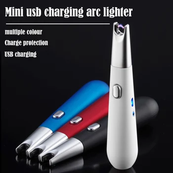 

Metal Pluse Arc Electronic Lighter USB Rechargeable Cigarette Lighter Plasma Windproof Flameless Smoking Electric Lighters