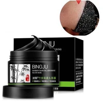 

Blackhead Mask Bamboo Charcoal Black Mask for Face Nose Remove Blackhead Peeling Mask Pore Strip Cleanser Acne Spot Treatment