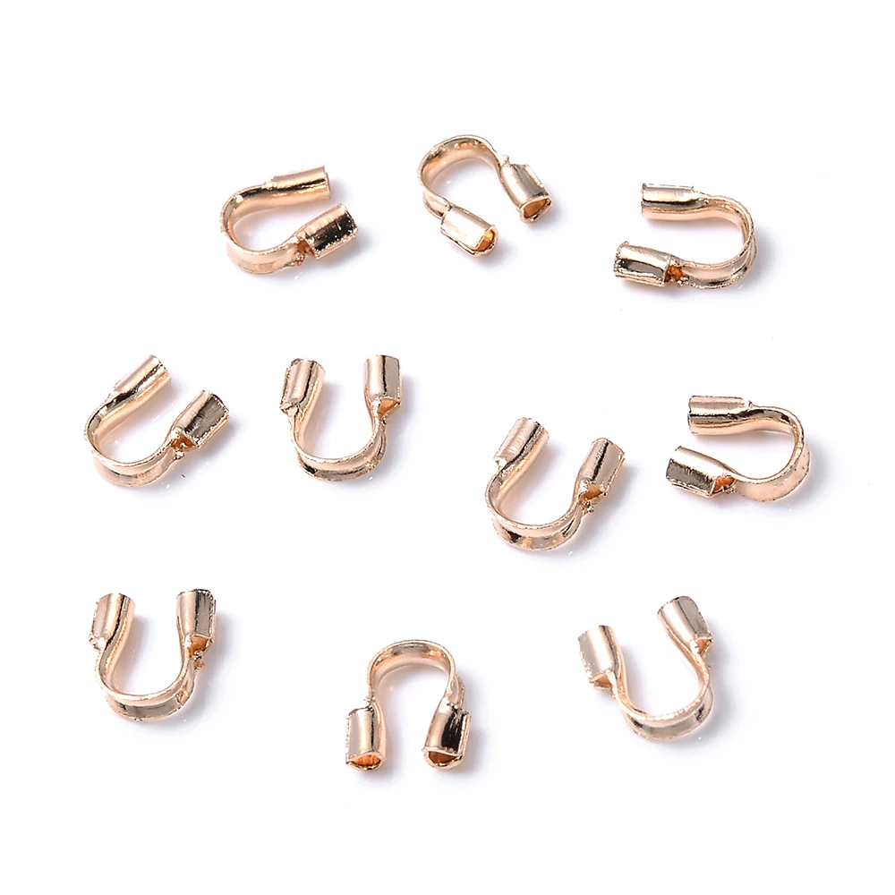 100 stücke/lot 4,5 x4mm Draht Protektoren Draht Schutzfolie U Form Wächter Zubehör Haken für Schmuck Machen – Detail 12