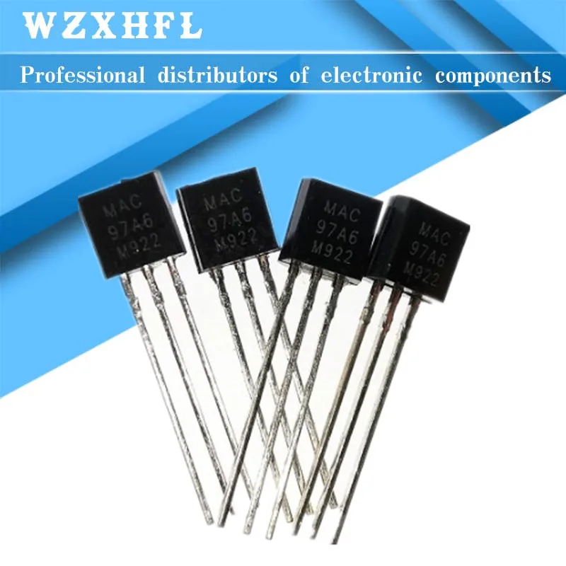 50 шт. MAC97A6 97A6 TO-92 Triacs THY .6A 400V TRIAC новый оригинальный | Электронные компоненты и