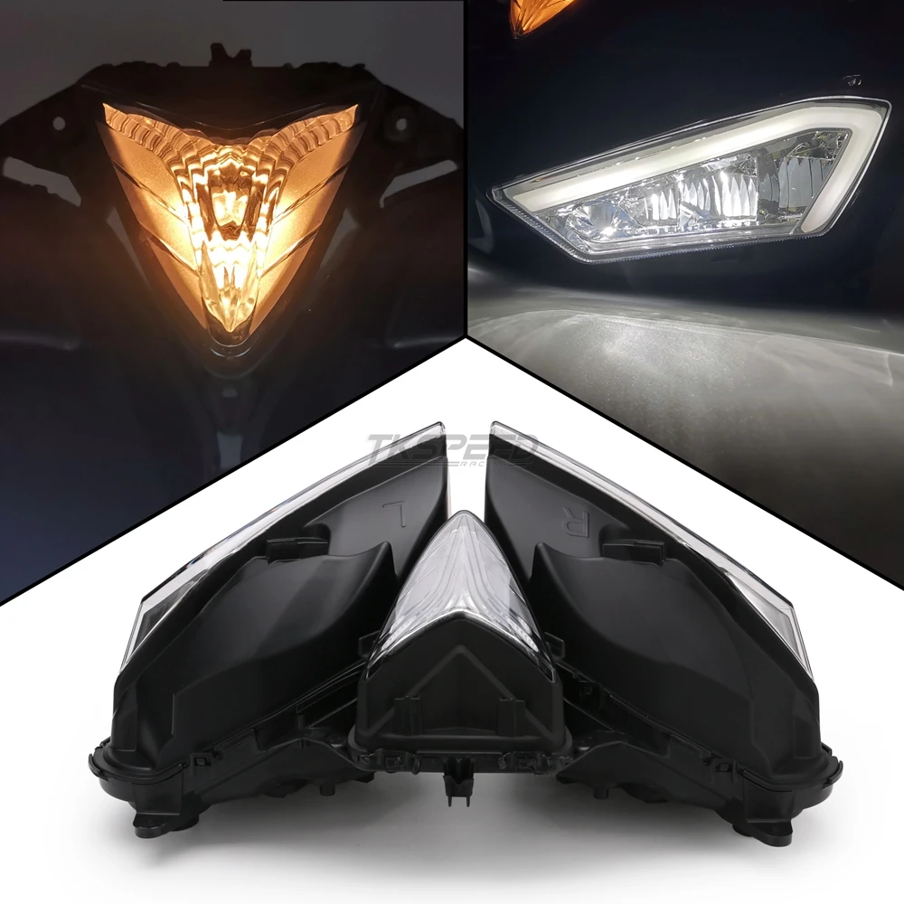 Motorcycle Accessories LED Headlight Front Head light Housing For YAMAHA  YZF R25 R3 YZF-R25 YZF-R3 2013 2014 2015 2016 2017