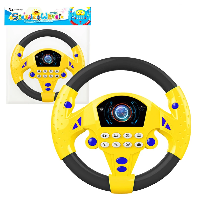 New Co-pilot Steering Wheel Simulation Driving Simulation Steering Wheel Children's Educational Toy With Base 7